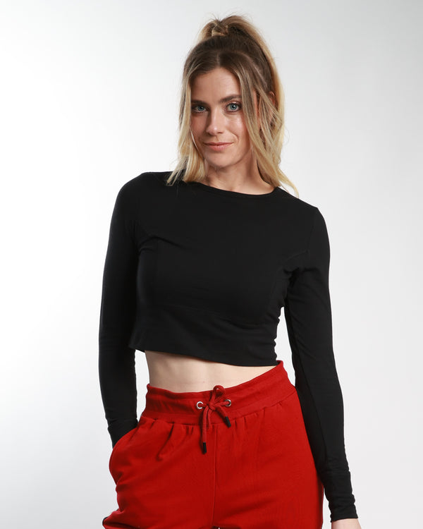 Crop Length | Long Sleeve Top