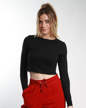 Crop Length | Long Sleeve Top