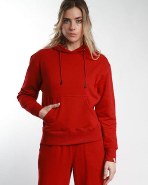 Pop Over Fleece Hoodie | Ladies Long Sleeve Top