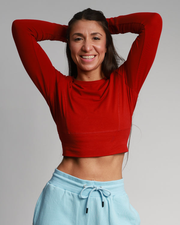 Crop Length | Long Sleeve Top