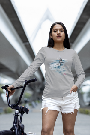 Surfer Girl Water Color | Long Sleeve