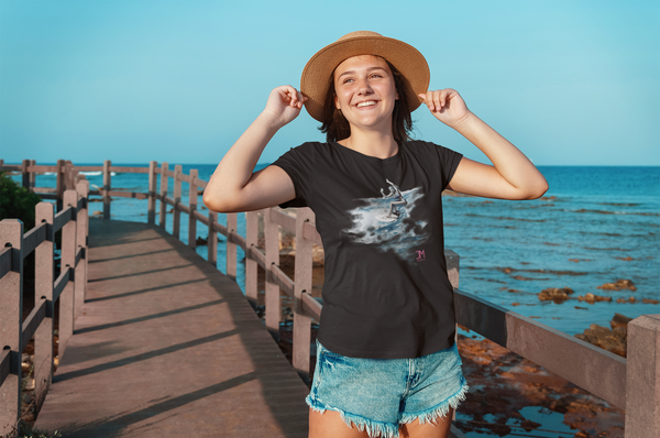 Surfer Girl Watercolor | Short Sleeve